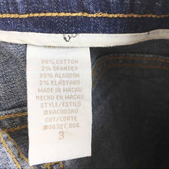 NWT Vintage Y2K Baby Phat Cat Logo Cuffed Denim Jeans Cropped Capri Pants Size 3 - Picture 10 of 10